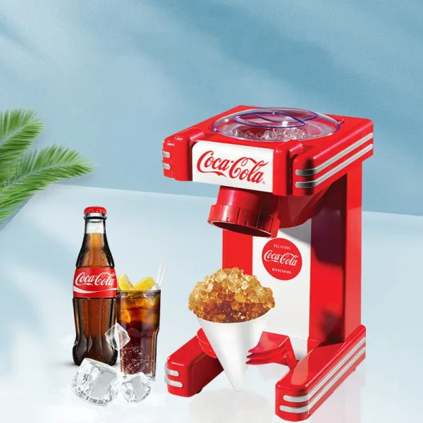 Electric Ice Crusher Snow Cone Machine Slushy Maker Ice Shaver Maker Household Smoothie Machine Ice Crusher