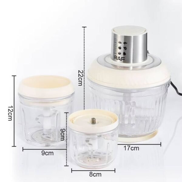 3 in 1 food processor 300w 2 5l by raf 5