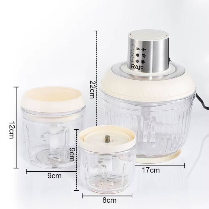 3 in 1 food processor 300w 2 5l by raf 5