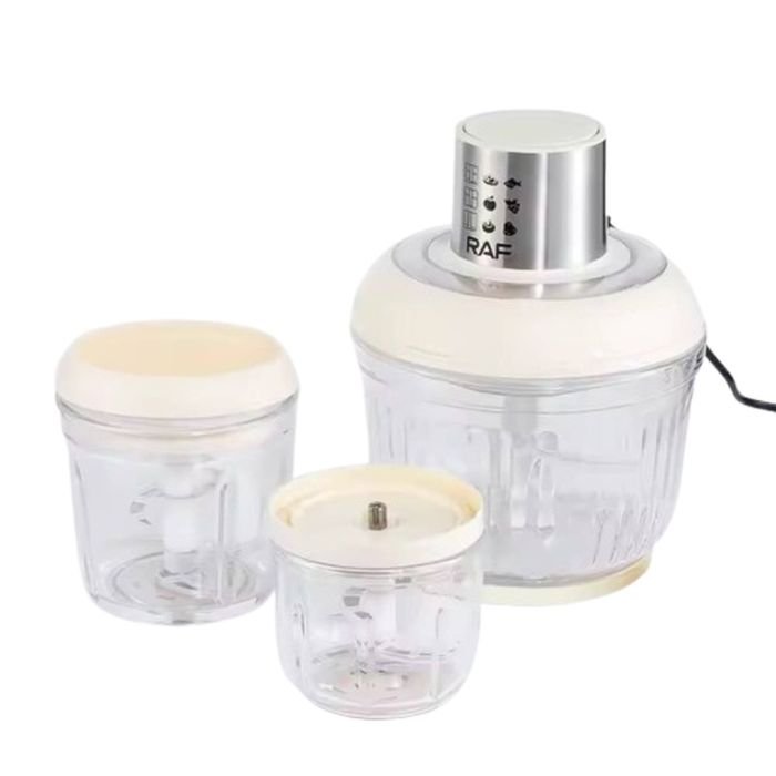 3 in 1 food processor 300w 2 5l with grinder and chopper by raf 2