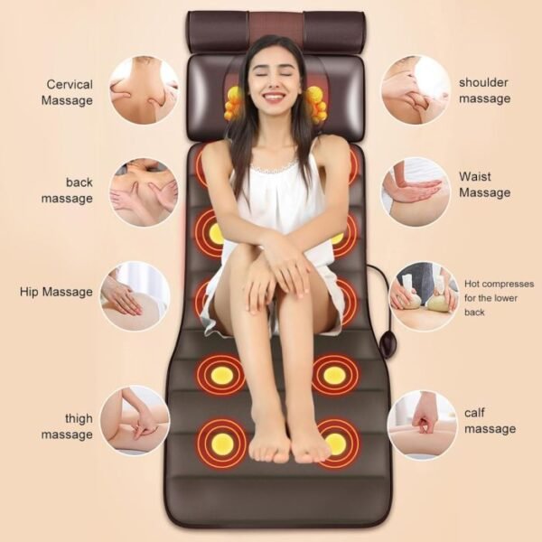 multifunctional full body heated leather massage mat with 9 modes2