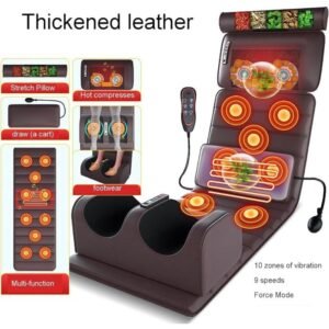 multifunctional full body heated leather massage mat with 9 modes7