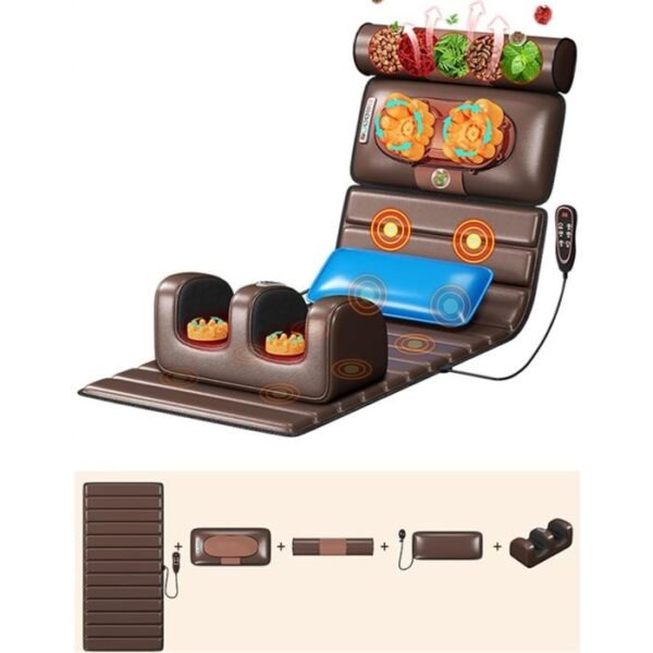 multifunctional full body heated leather massage mat with 9 modes8