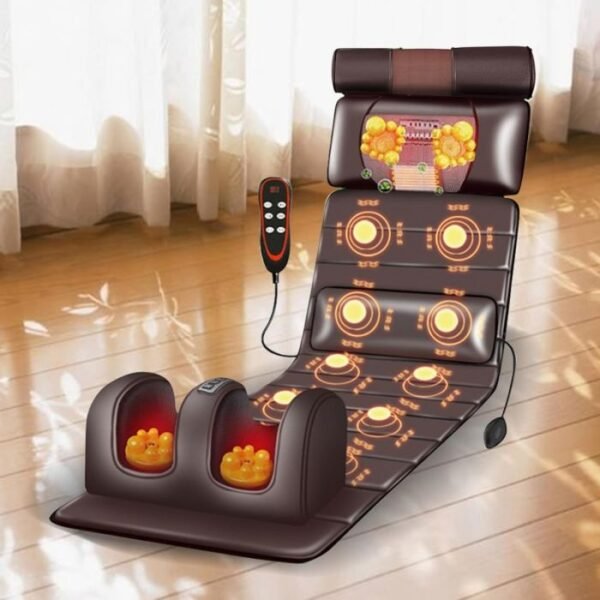 multifunctional full body heated leather massage mat with 9 modes 1