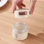 Xiaomi Magnetic Suction Seasoning Bottle Wall Mounted Quantitative Seasoning Bottle Press Type Glass Kitchen Household Use jpg