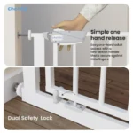 safety barrier with automatic closing for doors and stairs1
