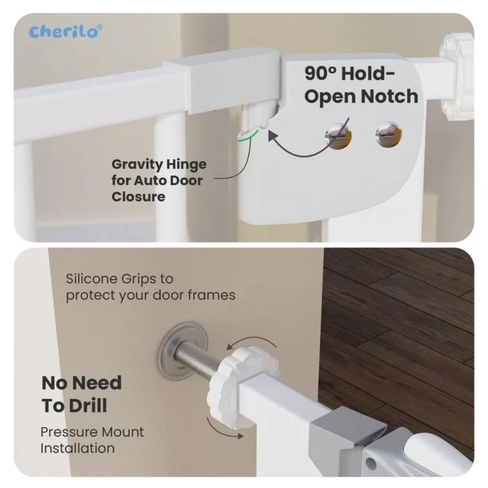 safety barrier with automatic closing for doors and stairs2