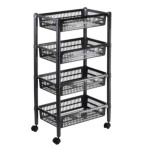 trolley 4 tier charcoal