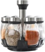 طقم توابل (بهارات) مكون من 7 قطع (Spice Rack Set)، موديل OT-107، وهو مصمم لتنظيم المطبخ