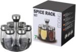 طقم توابل (بهارات) مكون من 7 قطع (Spice Rack Set)، موديل OT-107، وهو مصمم لتنظيم المطبخ
