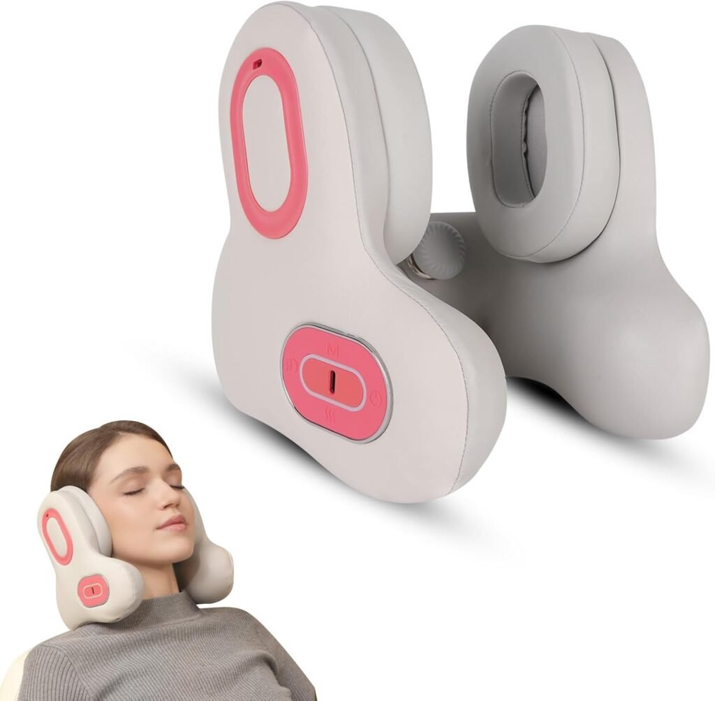 سادة رقبة طبية بتصميم مريح (Ergonomic Travel Pillow)، وهي مصممة خصيصاً لتوفير الدعم الكامل للرأس والرقبة أثناء السفر أو الجلوس لفترات طويلة. المميزات والمواصفات