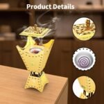 مبخرة إلكترونية ذهبية ذكية مزودة بسماعة قرآن كريم وإضاءة LED مع ريموت كنترول بذكاء وبامتياز.