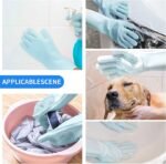 قفازات السيليكون السحرية (Magic Silicone Gloves)، وهي أداة مبتكرة تجمع بين القفازات الواقية وفرشاة التنظيف في قطعة واحدة لسهولة وسرعة العمل المنزلي [1.2].