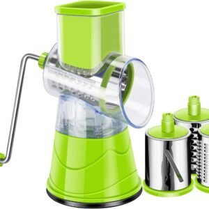 قطاعة ومبشرة خضروات كهربائية محمولة (Electric Handheld Vegetable Slicer & Grater)، وهي أداة مطبخ لاسلكية مصممة لتسهيل وسرعة تحضير السلطات والمكونات المختلفة