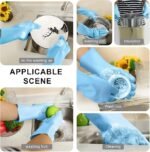 قفازات السيليكون السحرية (Magic Silicone Gloves)، وهي أداة مبتكرة تجمع بين القفازات الواقية وفرشاة التنظيف في قطعة واحدة لسهولة وسرعة العمل المنزلي [1.2].