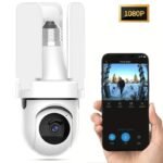 كاميرا مراقبة ذكية من نوع Hongnaer مصممة على شكل مصباح إضاءة (Bulb Camera)، وهي جهاز يجمع بين الإضاءة الـ LED والمراقبة الأمنية في وحدة واحدة سهلة التركيب في مقابس المصابيح القياسية من نو