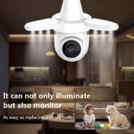كاميرا مراقبة ذكية من نوع Hongnaer مصممة على شكل مصباح إضاءة (Bulb Camera)، وهي جهاز يجمع بين الإضاءة الـ LED والمراقبة الأمنية في وحدة واحدة سهلة التركيب في مقابس المصابيح القياسية من نو