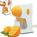 عصارة برتقال وحمضيات يدوية (Manual Hand Cranked Juicer) مصممة لاستخراج العصير الطازج بآلية تدوير يدوية بسيطة