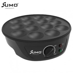 صانعة الكريب والبانكيك الصغيرة (Mini Pancake Maker) من ماركة سومو (Sumo)، الموديل SM-7203. هذا الجهاز مصمم لتحضير حلويات وفطائر صغيرة في المنز