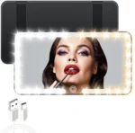 مرآة مكياج للسيارة LED – قابلة للشحن عبر USB وتثبيت على حاجب الشمس بذكاء وبامتياز