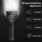 كشاف يدوي LED فائق السطوع W591 – مدى 50 مترًا مع حامل ثلاثي وبنك طاقة بذكاء وبامتياز