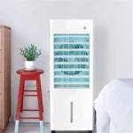 مبرد هواء سومو SM-140 أبيض بتصميم نحيف وعصري مزود بلوحة تحكم رقمية وشبكات توزيع هواء بذكاء وبامتياز.