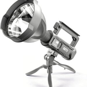 كشاف يدوي LED فائق السطوع W591 – مدى 50 مترًا مع حامل ثلاثي وبنك طاقة بذكاء وبامتياز