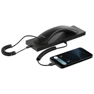 سماعة هاتف Porodo Classic Retro – ميكروفون إلغاء ضوضاء وتوصيل USB-C بذكاء وبامتياز