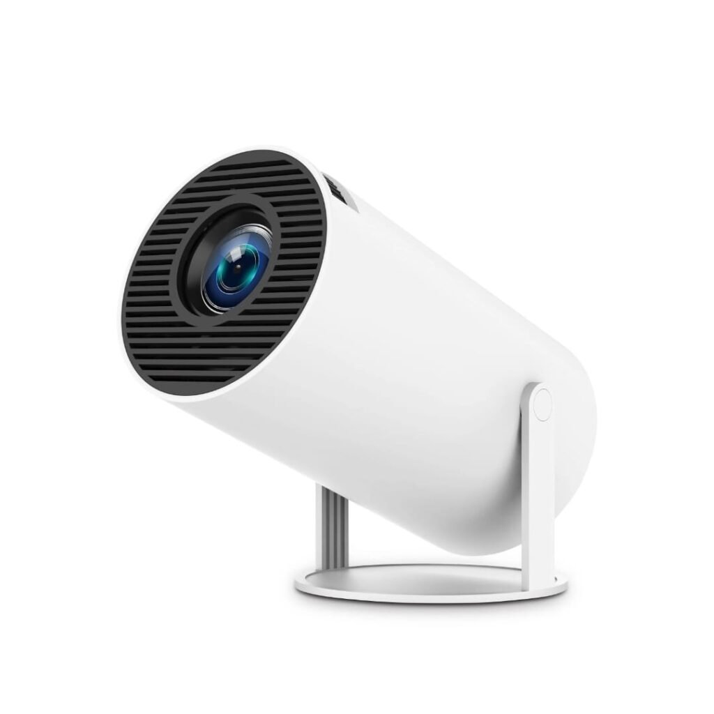بروجكتور HY300 الذكي المحمول – دعم 4K، نظام أندرويد، ودوران 180 درجة بذكاء وبامتياز
