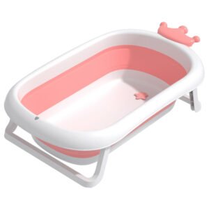 حوض استحمام للأطفال قابل للطي بأرجل ثابتة وتصميم موفر للمساحة بذكاء وبامتياز