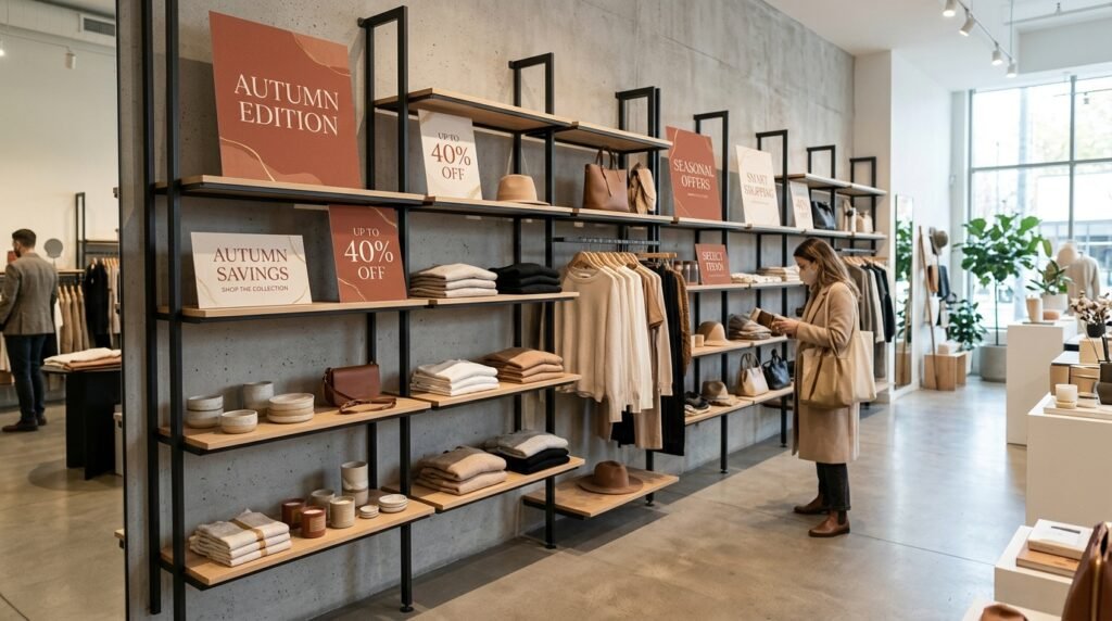 Store shelves with seasonal disc… 202605030305