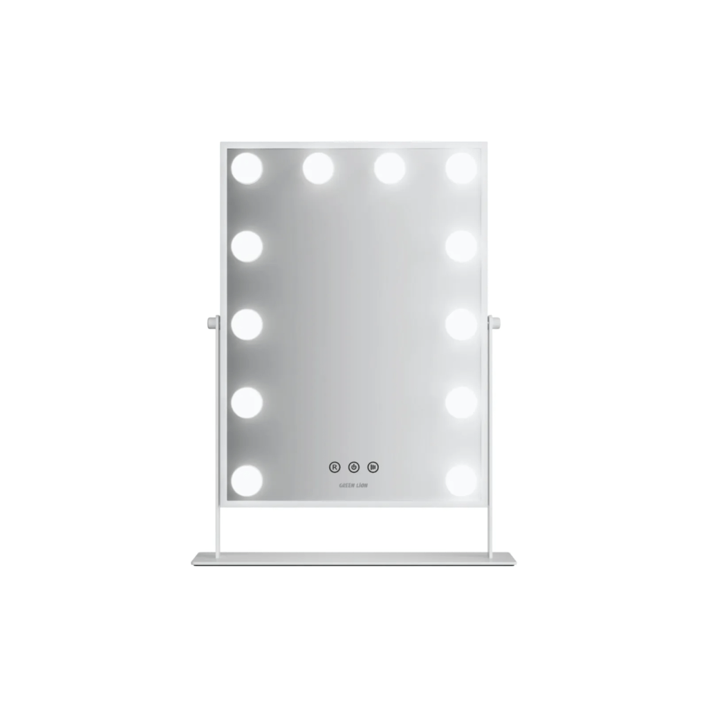 مرآة مكياج Green Lion Glam Shine 9 مع 9 مصابيح LED ودوران 360 درجة بذكاء وبامتياز