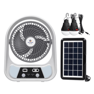 مروحة Easy Power EP-606 مكتبية وشمسية مع إضاءة بذكاء وبامتياز